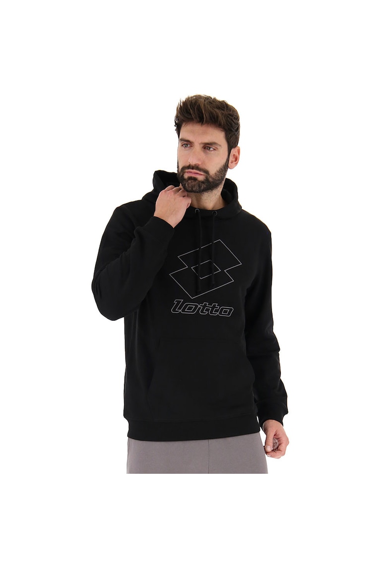 Hanorac Smart IV - barbati - cu gluga - negru - bumbac
