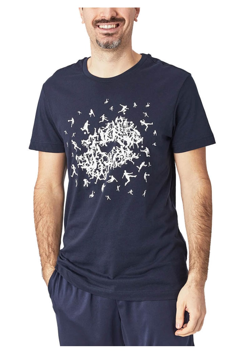 Tricou barbati - Tee Losanga Plus IV - maneca scurta - bleumarin - material bumbac