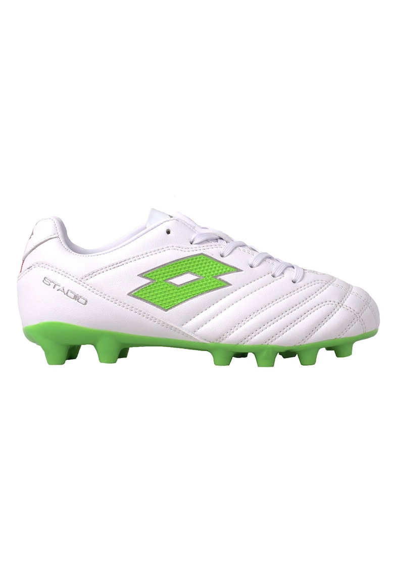 Ghete fotbal copii Stadio 705 FG JR - design clasic - sintetic - pentru gazon natural - alb verde