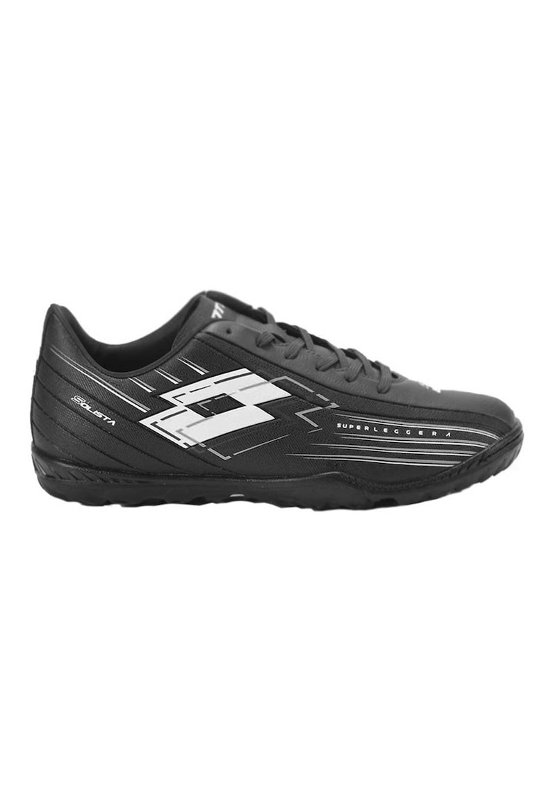 Ghete sport Solista 700 VII TF JR - sintetic - pentru baieti - negru - pentru fotbal