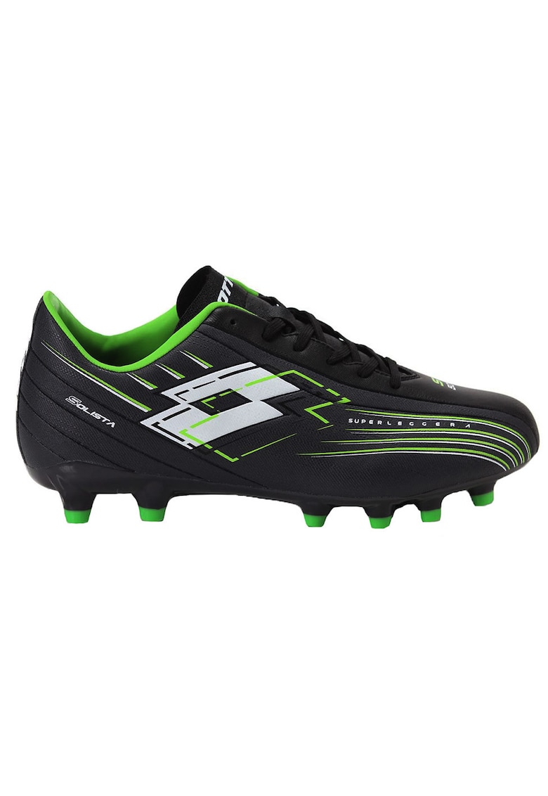 Ghete fotbal Solista 700 VII FG JR - sintetic - stabilitate - confort - verde - Negru