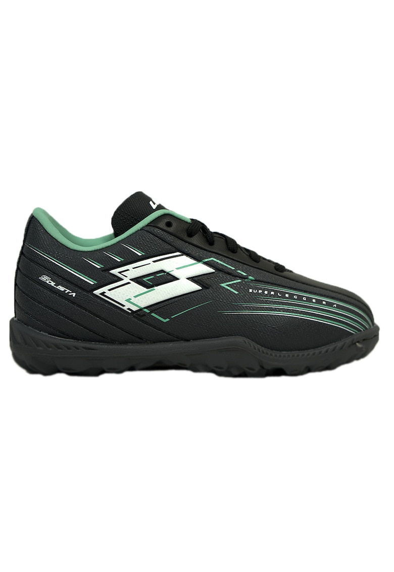 Ghete fotbal copii Solista 700 VIII TF JR - sintetic - TURF - confortabile - pentru gazon artificial - negru