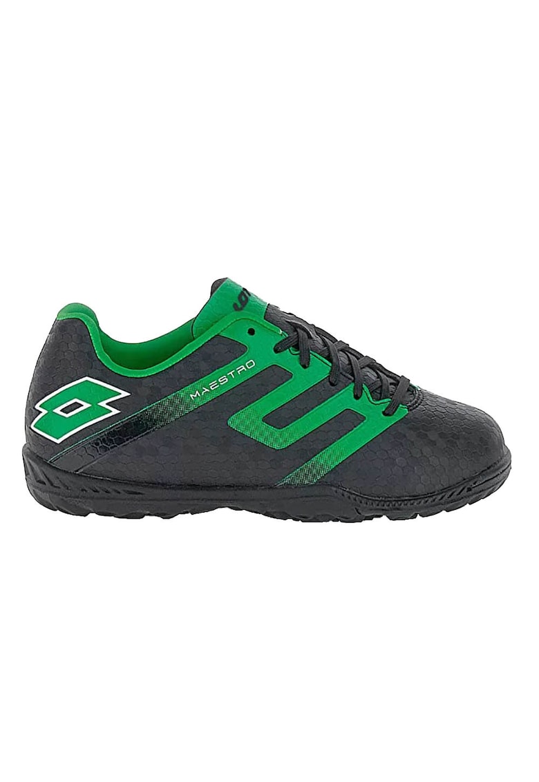 Ghete fotbal MAESTRO 700 V TF JR - pentru gazon artificial - piele ecologica - negru verde