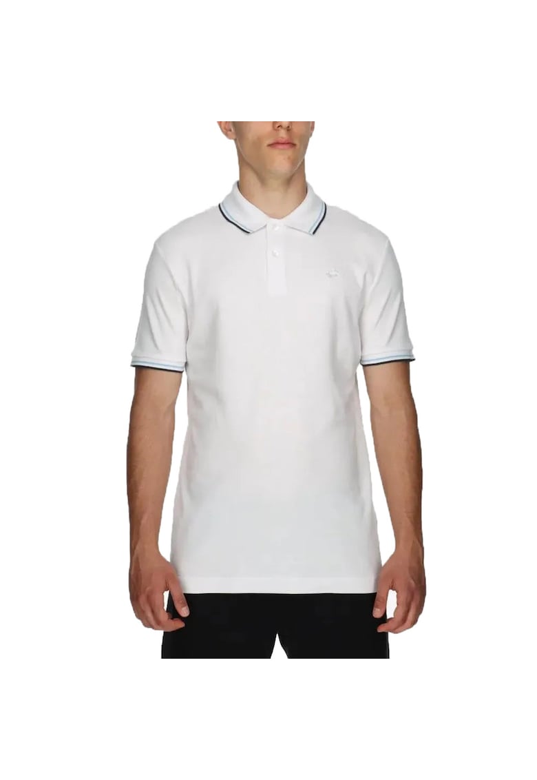 Tricou sport barbati Polo Classica I - alb - bumbac - maneca scurta - croiala perfecta -