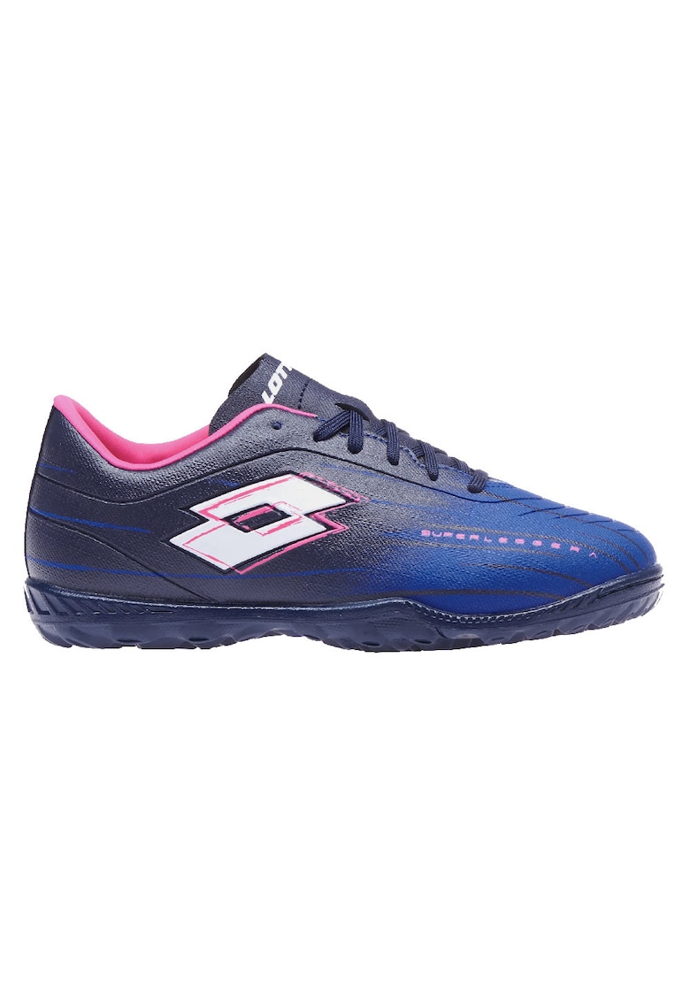 Ghete fotbal copii Solista 700 IX TF JR - tractiune excelenta - negru albastru - material sintetic
