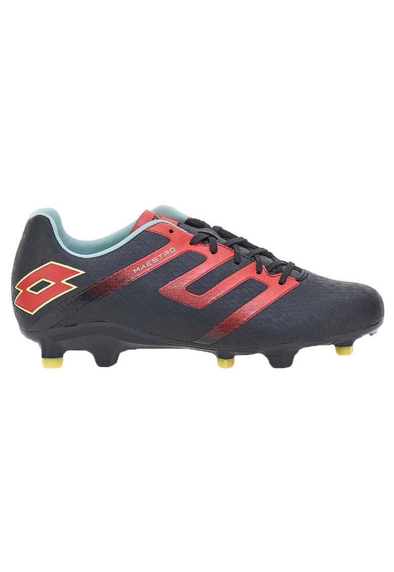Ghete fotbal Maestro 700 V FG - negru si rosu - material sintetic - set pentru gazon natural