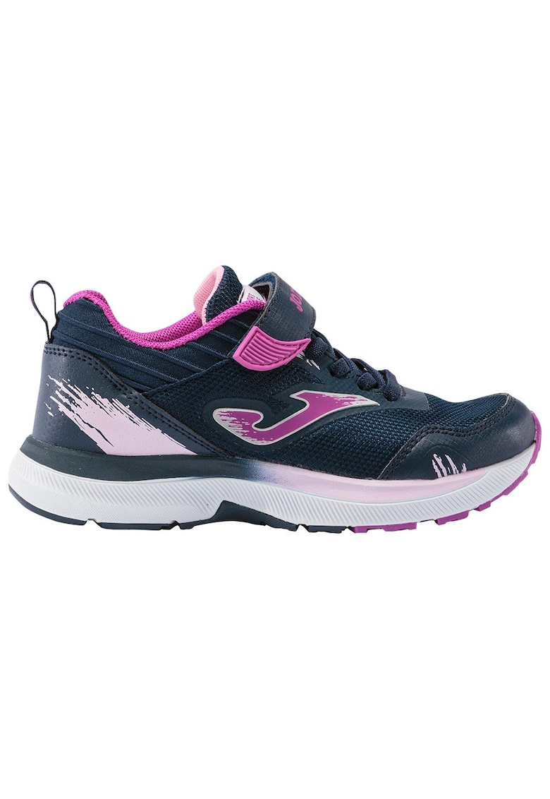 Pantofi sport copii Fast JR - bleumarin/roz - micro PU - talpa din cauciuc -