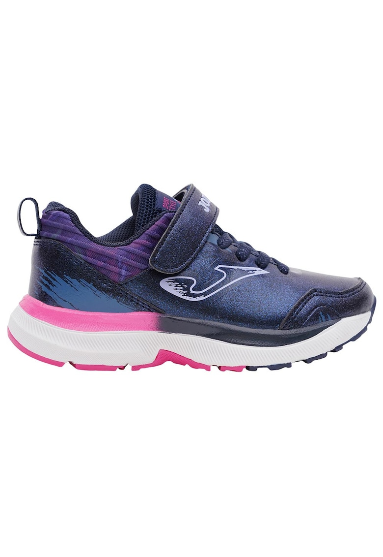 Pantofi sport copii model J.Fast JR - respirabili - albastru-fucsia - material nylon -