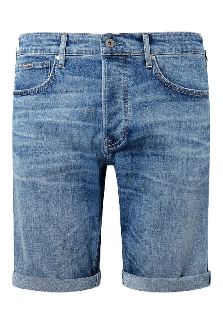 Pantaloni scurti barbati - denim - albastru -