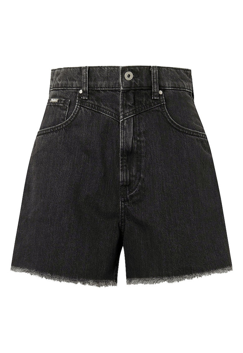 Blugi scurti din denim Rachel - pentru femei - negru -