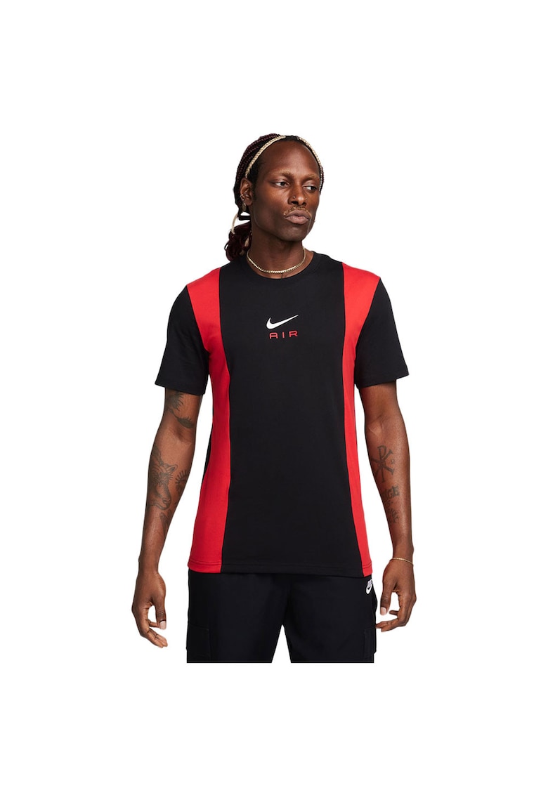 Tricou sport Air - barbati - negru - bumbac - maneca scurta -