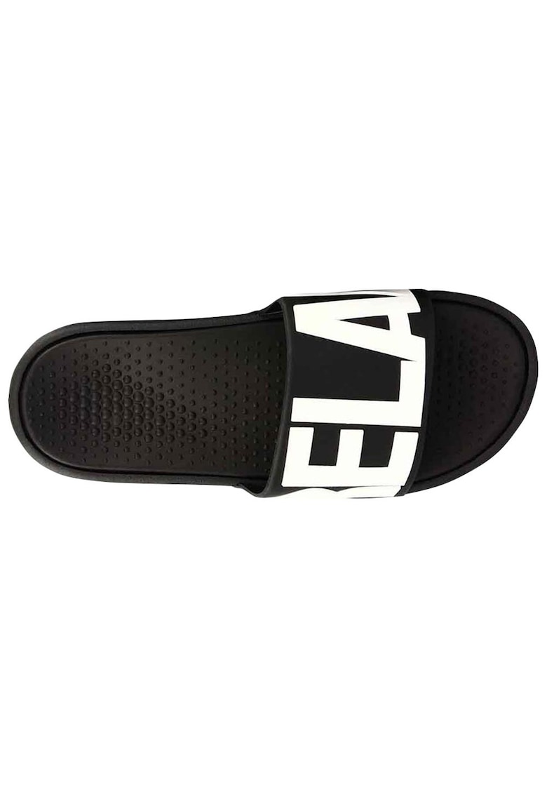 Papuci de plaja design cu slogan - antiderapanti - negru - spuma EVA -