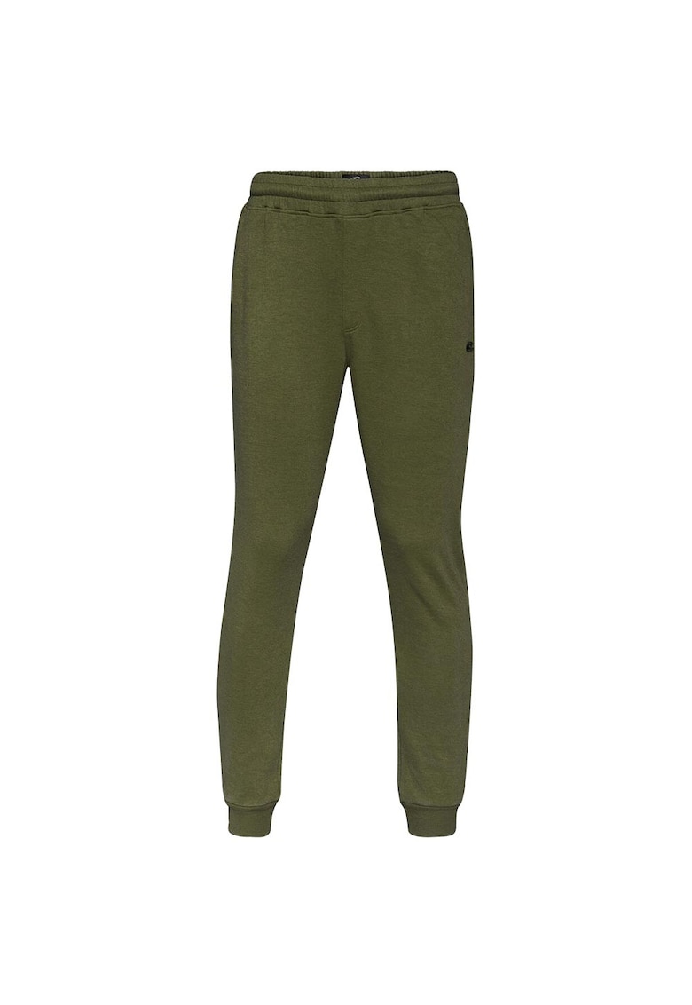 Pantaloni sport barbati talie elastica - bumbac/poliester - kaki -