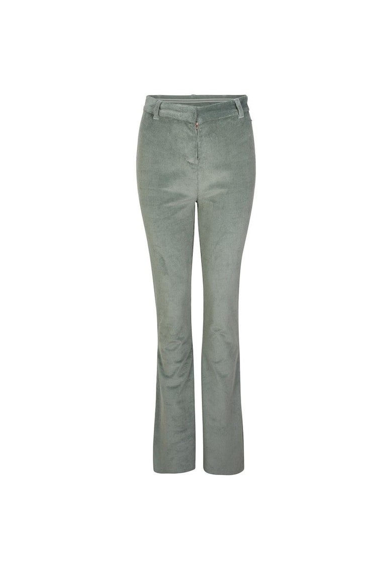 Pantaloni dama 1P7726W - Bumbac/Elastan - Verde -