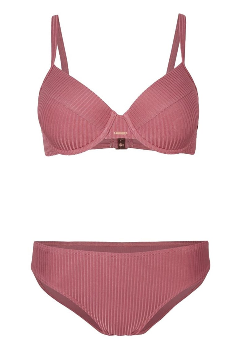 Costum de baie dama Rita - bust intarit - bretele reglabile - mov - econyl