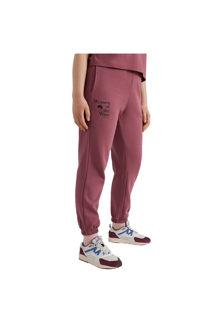 Pantaloni sport dama 1550043 - Bumbac/Poliester - Visiniu -