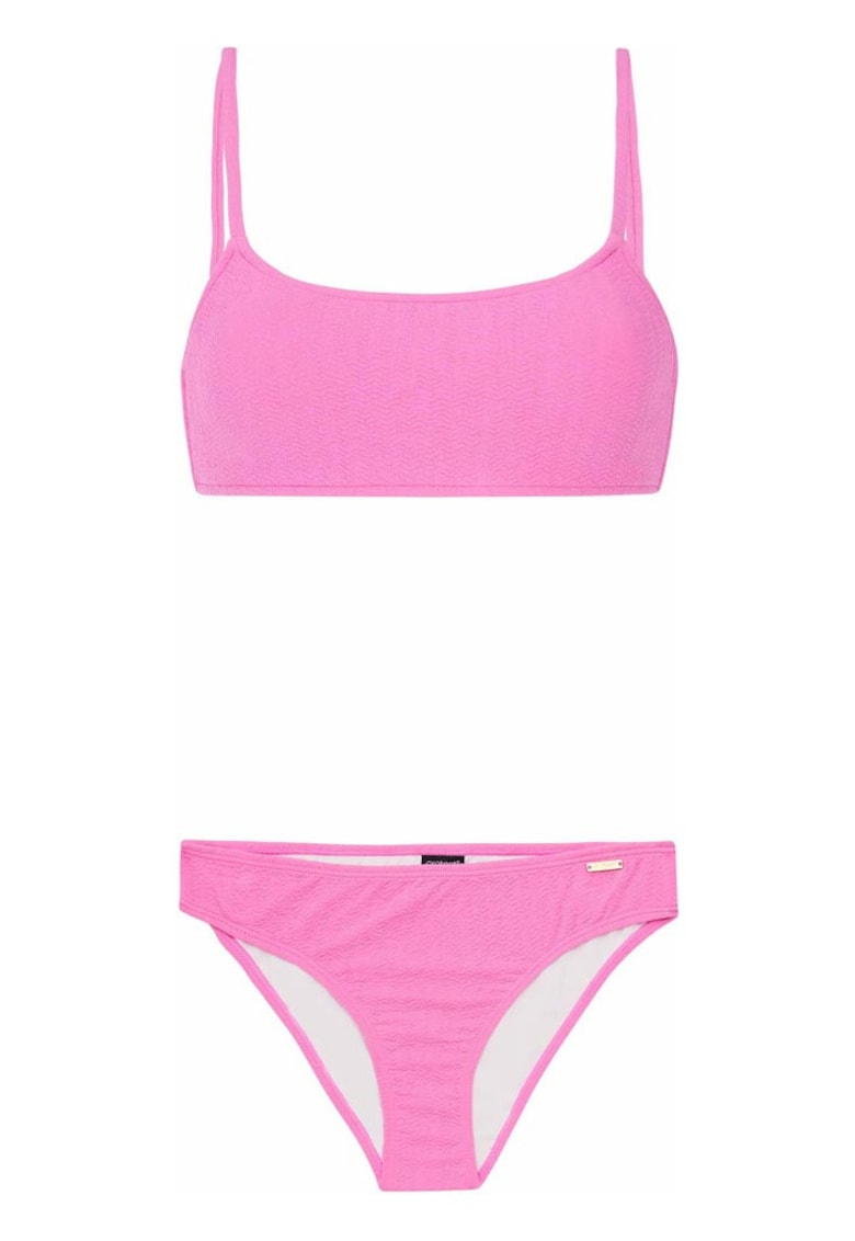 Costum de baie dama - model Dice - roz - poliamida si elastan