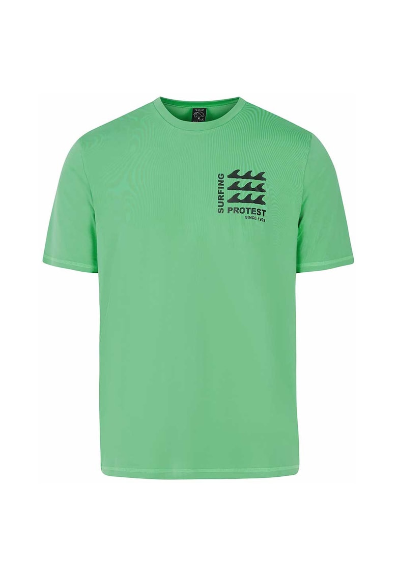 Tricou sport barbati - PRTDeer - maneca scurta - verde - poliester-elastan
