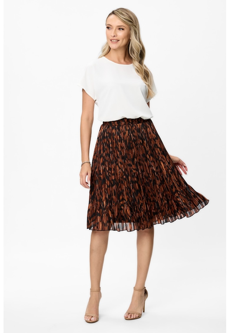 Fusta midi din amestec de lyocell Monalisa