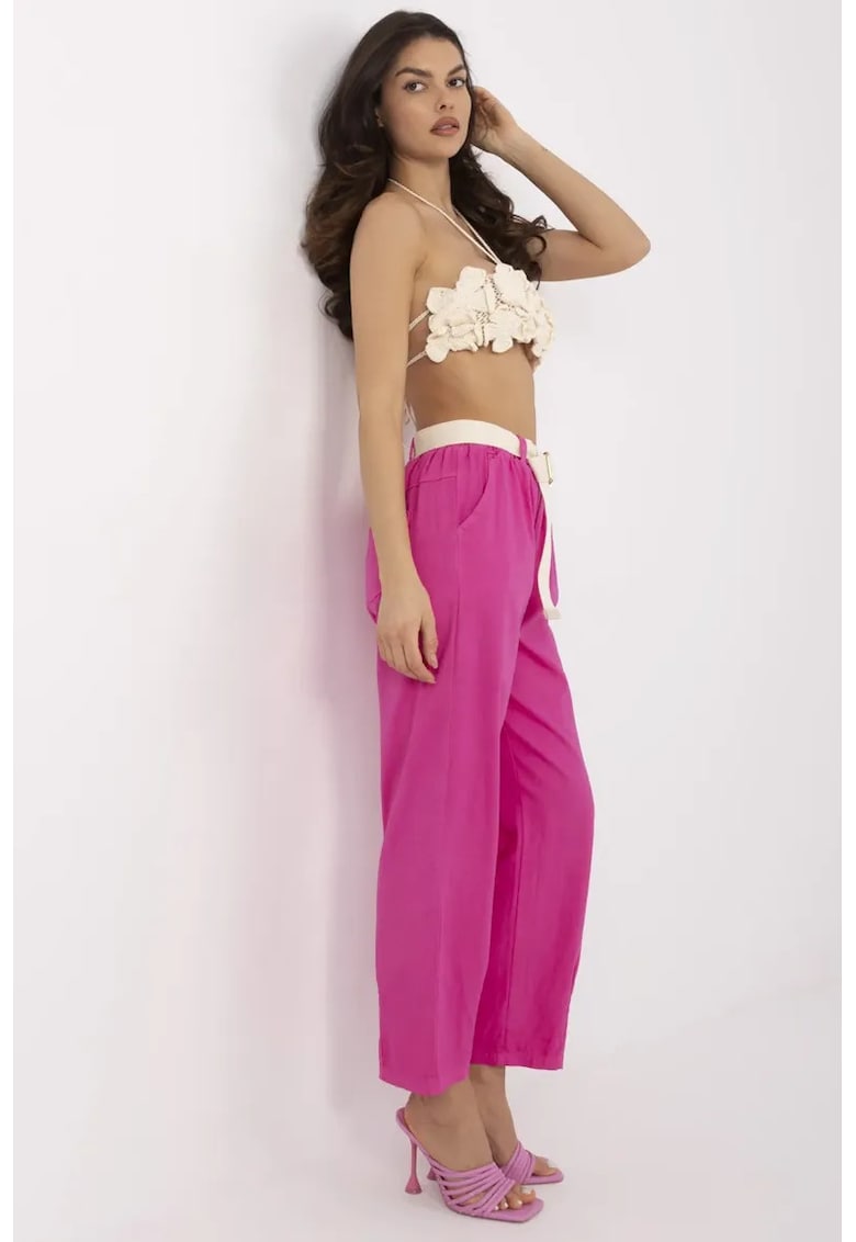 Pantaloni regular fit - cu talie inalta - Pantaloni regular fit - cu talie inalta -