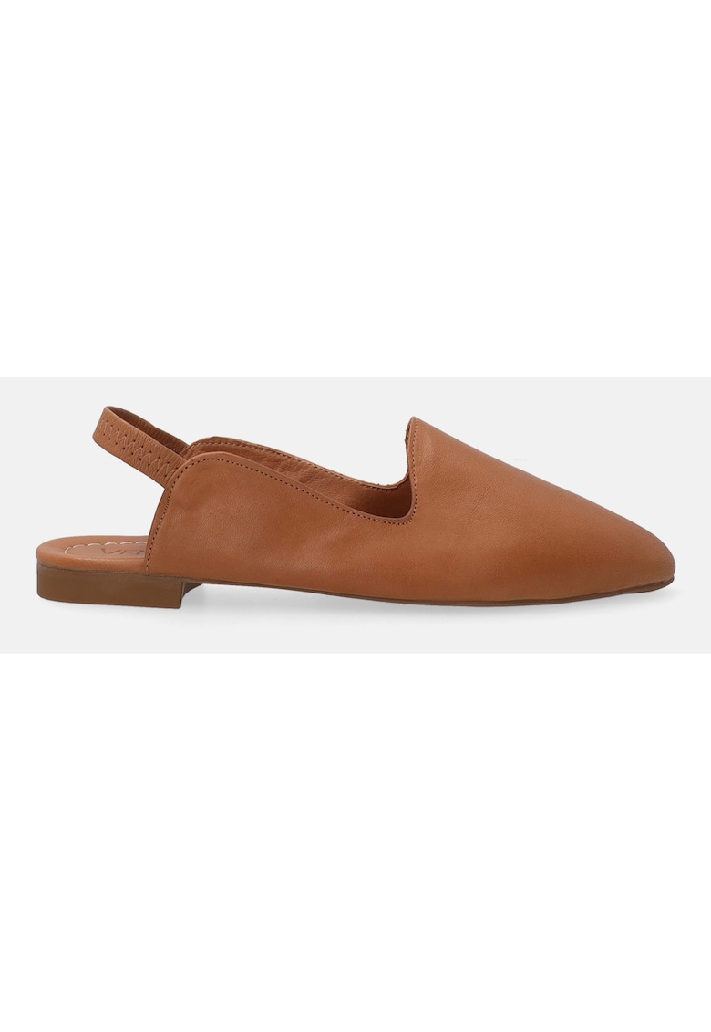 Balerini din piele cu bareta slingback