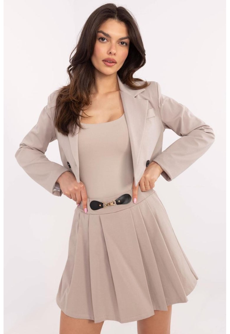 Fusta-pantalon cu model plisat