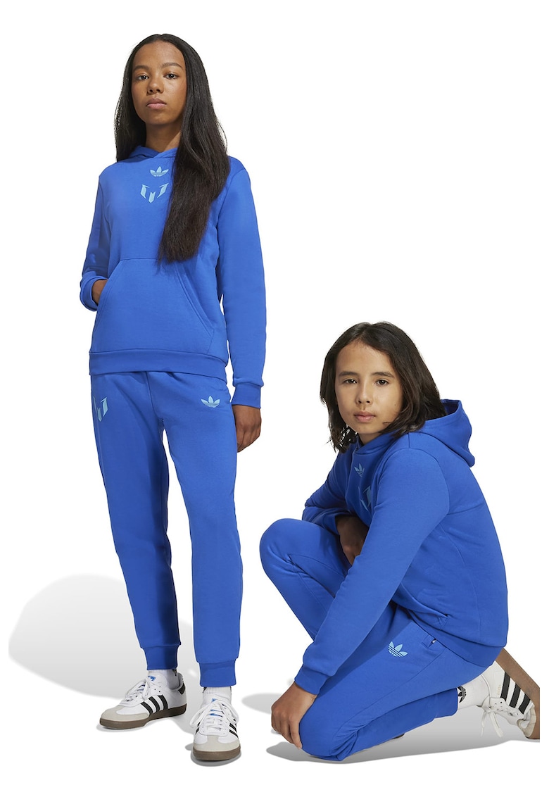 Pantaloni de trening cu snur in talie pentru fotbal Messi - Albastru royal