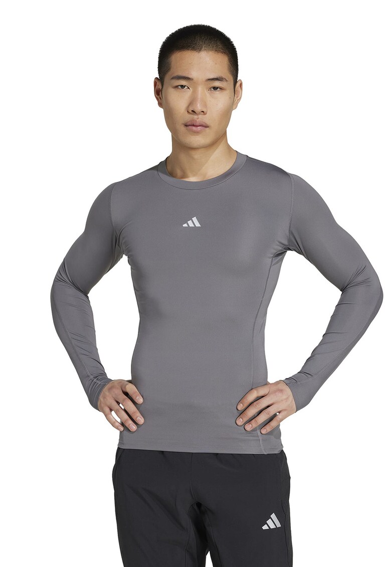 Bluza slim fit pentru fotbal - Gri inchis