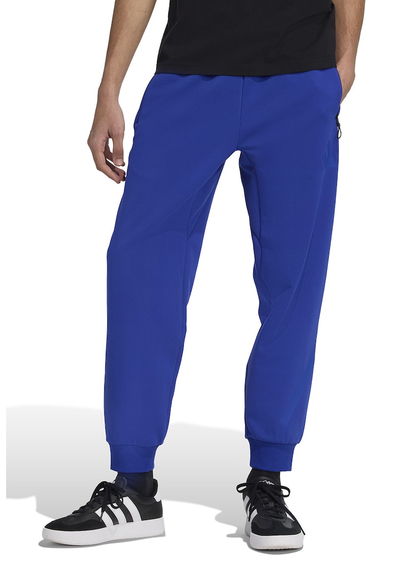 Pantaloni de trening relaxed fit cu snur Z.N.E. - Albastru royal
