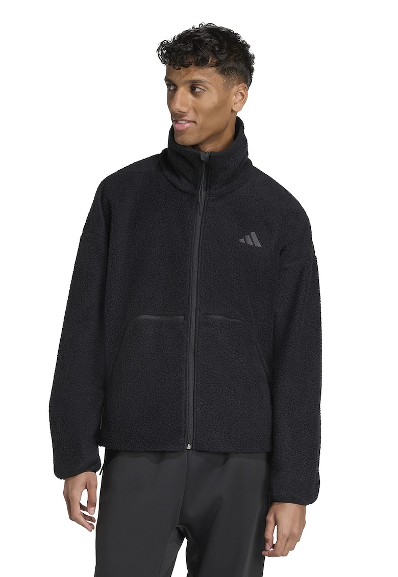 Bluza de trening din fleece cu buzunare