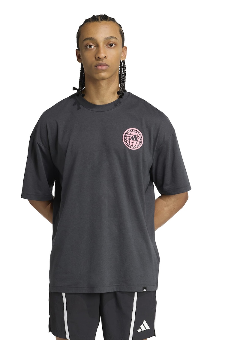 Tricou lejer cu imprimeu logo - pentru antrenament