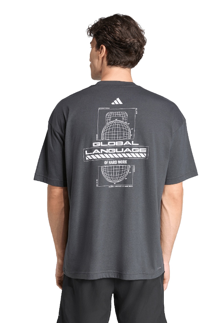 Tricou cu imprimeu grafic - pentru fitness