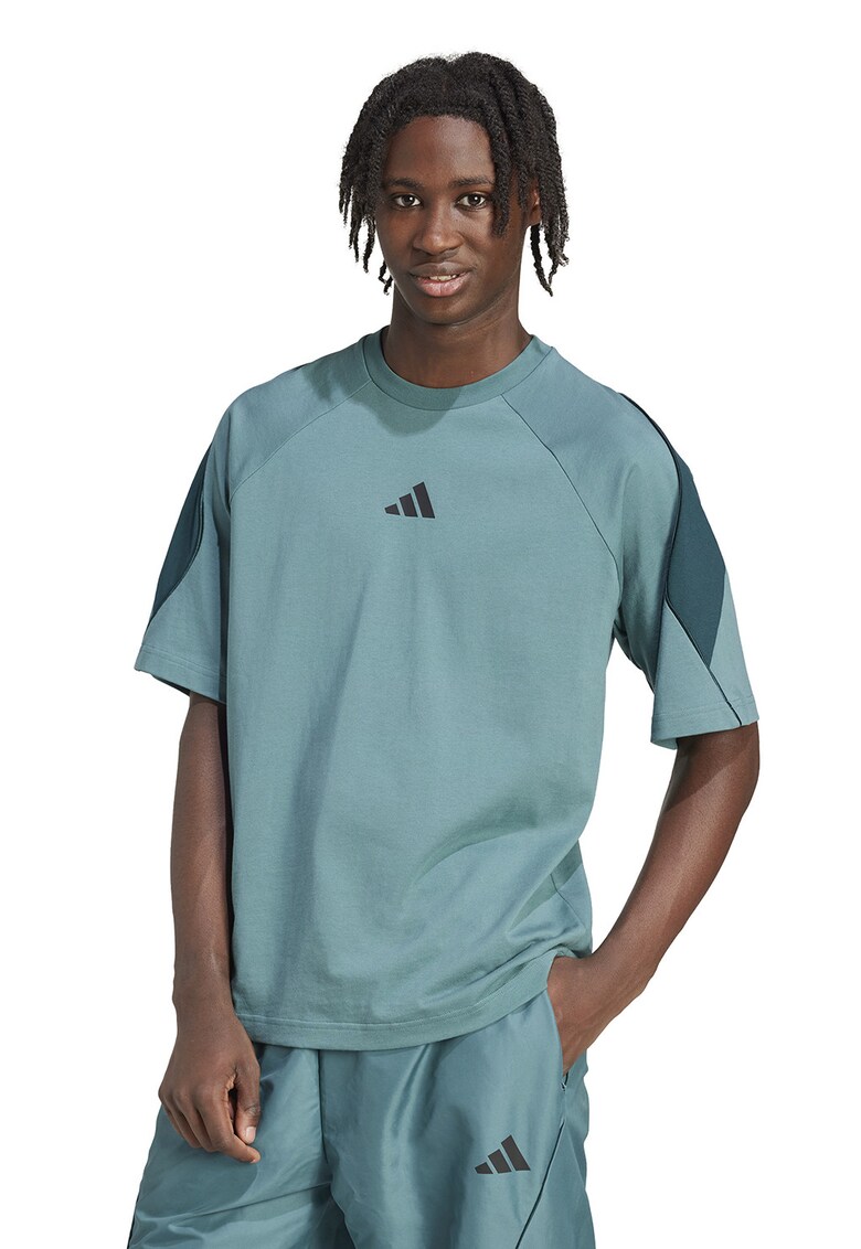 Tricou cu maneci raglan Stadium - Gri cenusiu/Gri carbune