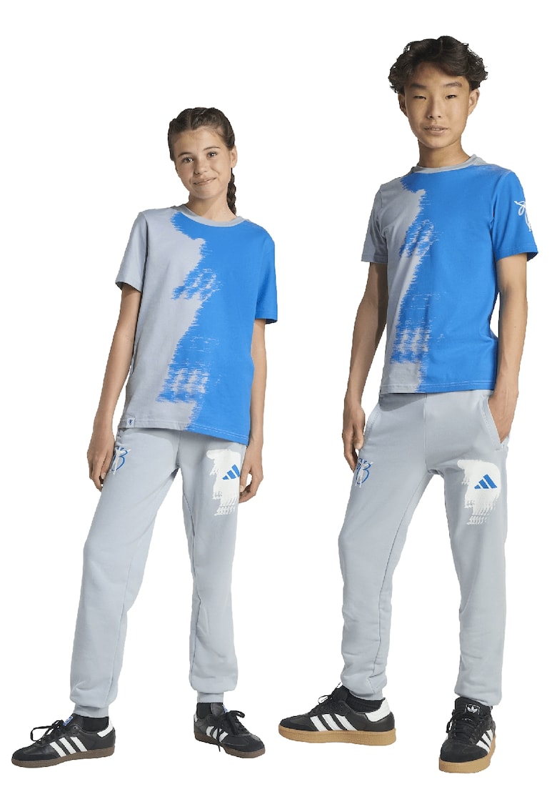 Pantaloni cu doua buzunare - pentru fotbal - Gri deschis