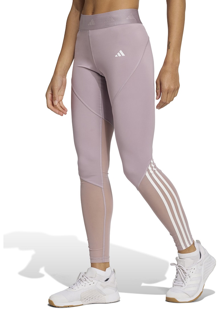 Colanti cu talie inalta si segmente semi-transparente pentru fitness