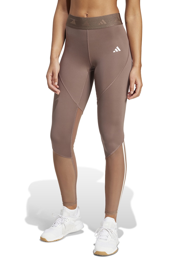 Colanti cu talie inalta si segmente semi-transparente pentru fitness