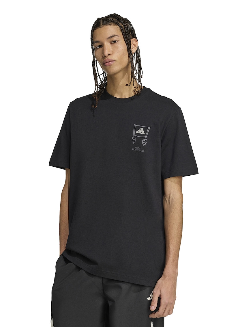 Tricou lejer din bumbac cu imprimeu