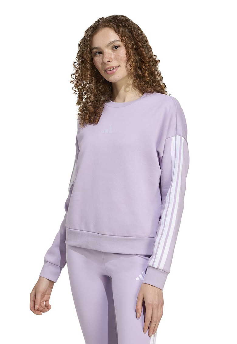 Bluza de trening cu imprimeu logo - Alb/Lila