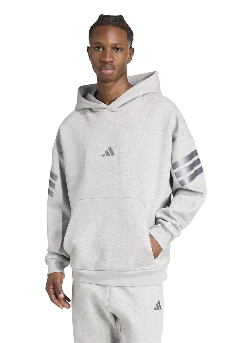 Hanorac regular fit cu logo - Gri deschis/Argintiu