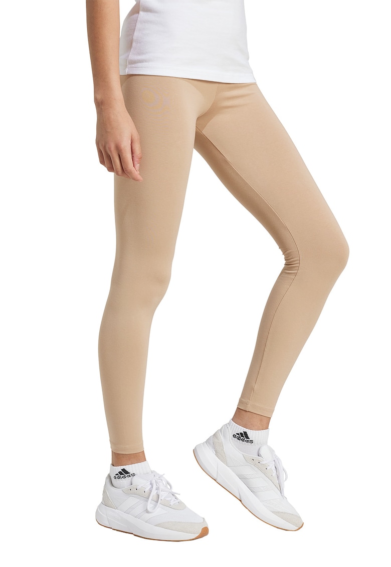 Colanti cu logo - Alb/Maro camel