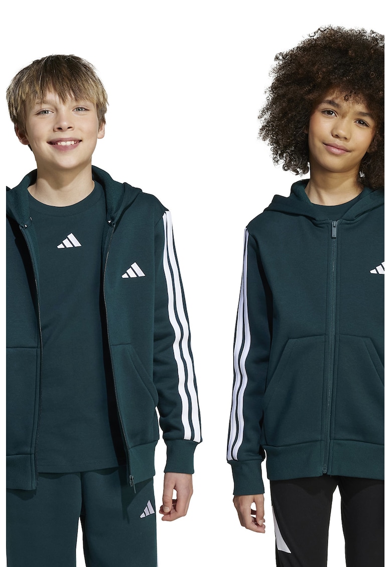 Hanorac cu buzunare oblice si fermoar