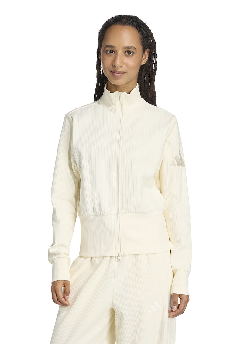 Bluza de trening din amestec de bumbac cu fermoar