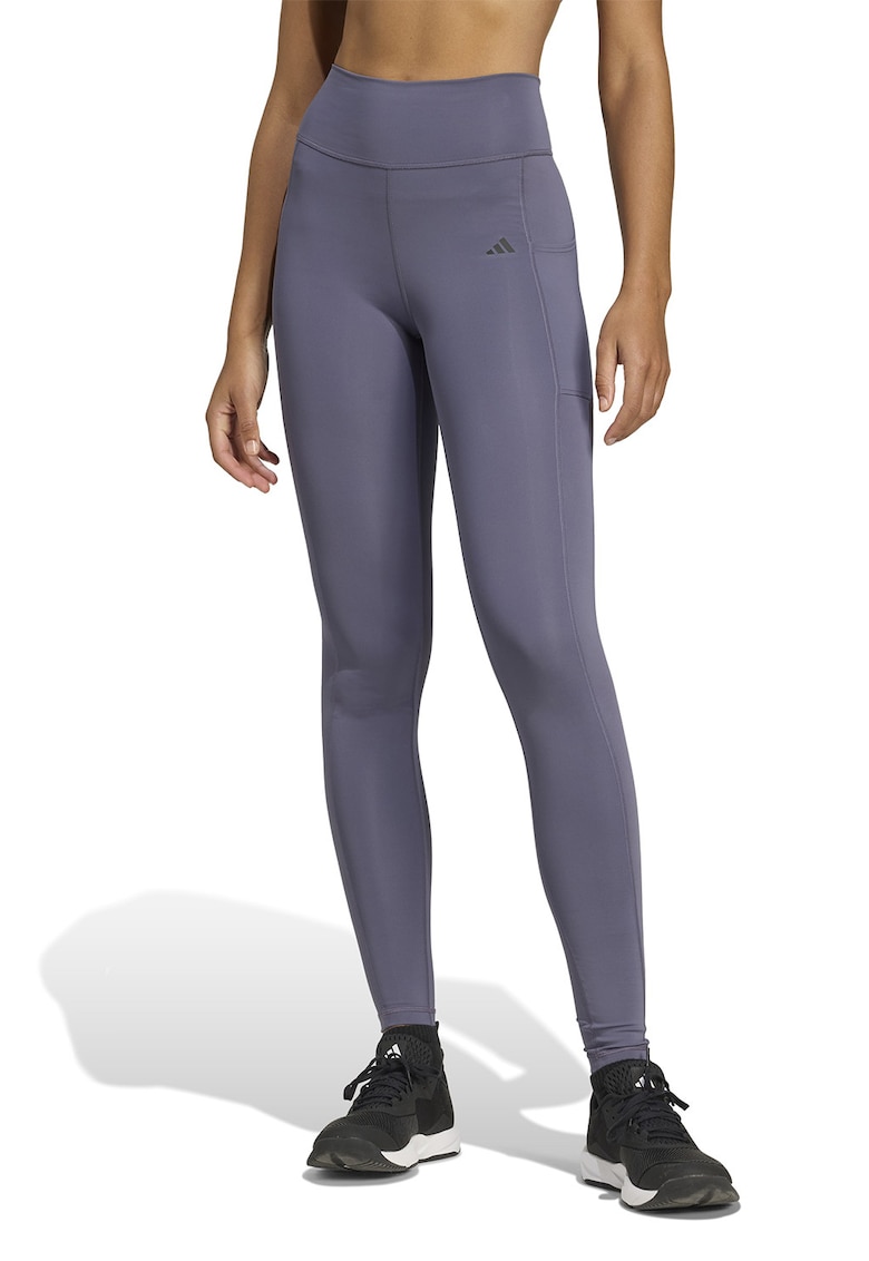 Colanti cu talie inalta pentru fitness OPT - Lila pal