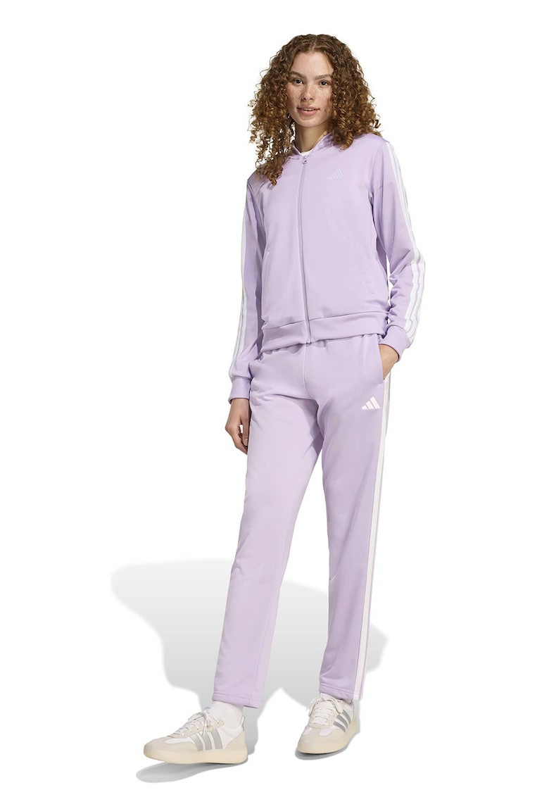 Trening cu logo si fermoar W ESS 3S TS - Alb/Lila