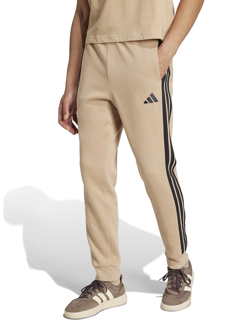 Pantaloni de trening cu logo si snur de ajustare