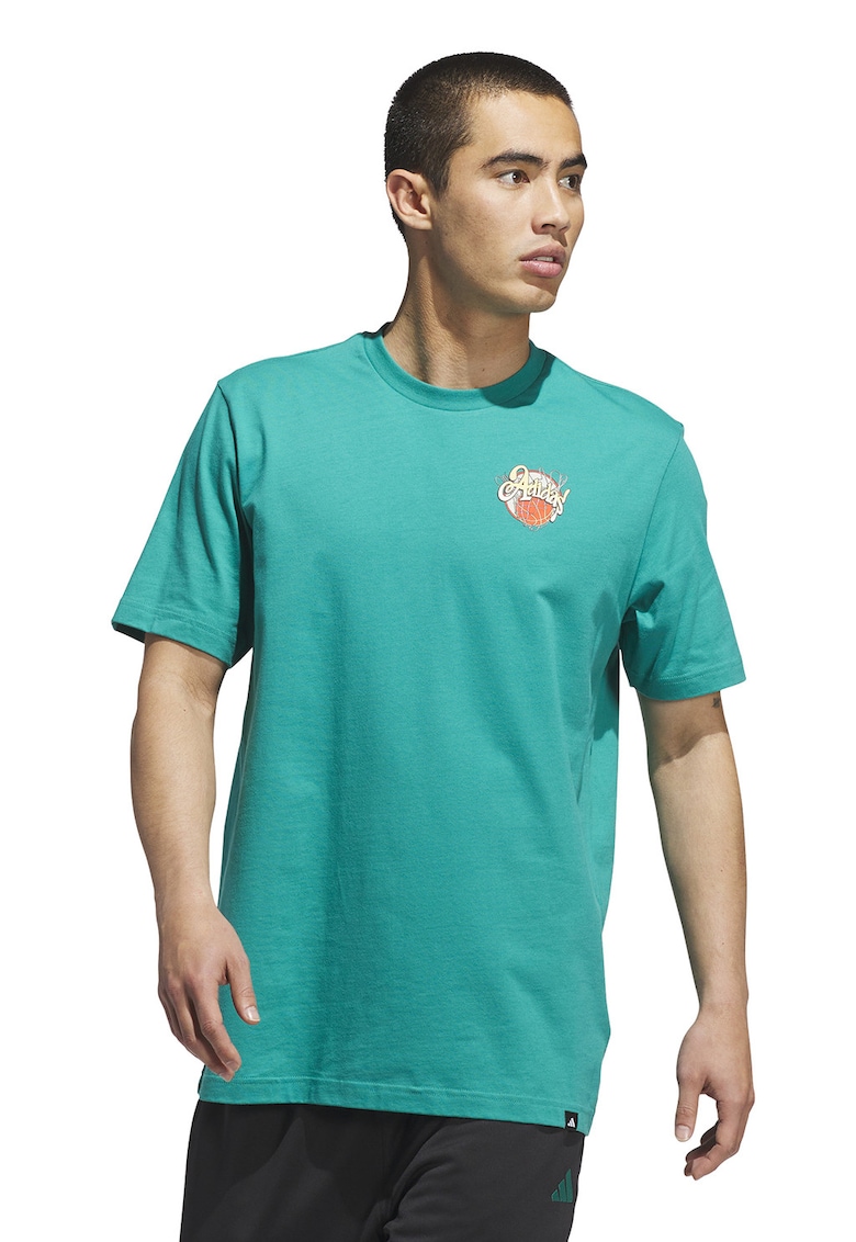 Tricou regular fit din bumbac pentru baschet
