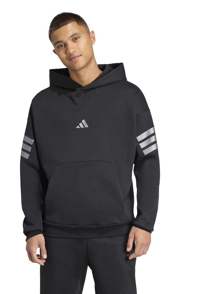 Hanorac regular fit cu logo - Negru/Gri