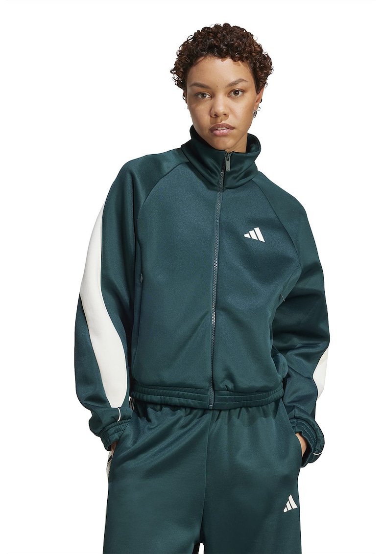 Bluza de trening cu fermoar si maneci raglan Stadium