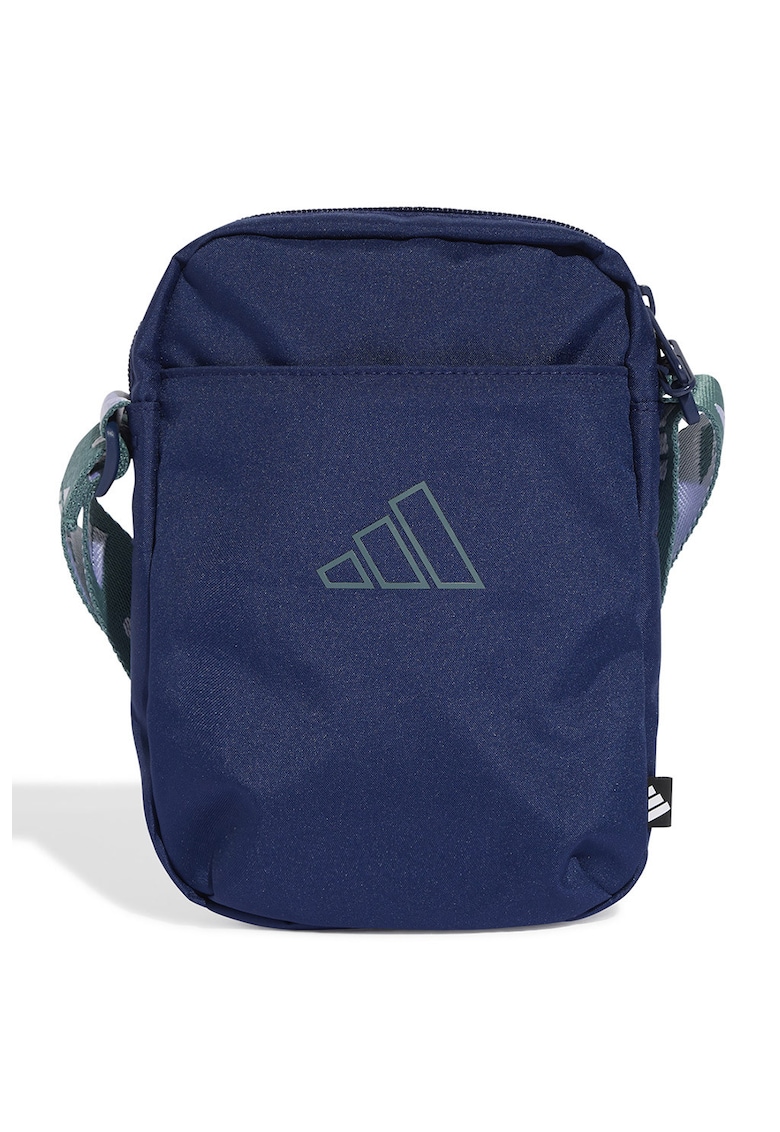 Geanta crossbody cu imprimeu logo - Bleumarin