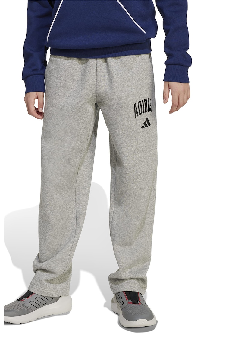 Pantaloni de trening drepti cu logo
